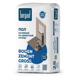 Наливной пол 25,0кг  BERGAUF Boden Zement Gross