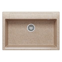 Мойка иск мрамор накладная 510 х 760 х 216мм песочный ARGO  POLYGRAN