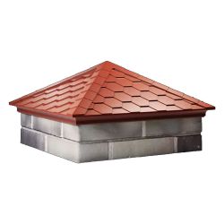 Колпак Everest 535х535мм с посадкой на 2,0 кирпича красный