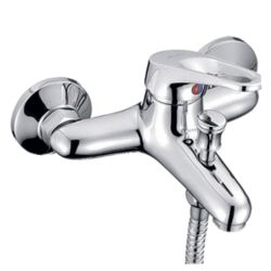 Смеситель ванн.-душ. 35 карт.  LEDEME  короткий излив