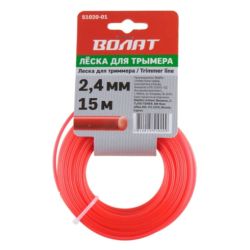Леска для триммера 2,4мм, 15м (круг)  ВОЛАТ