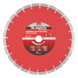 Круг отрезной алмазный 230 х 22 сегм. сухая резка тонкий  MATRIX Professional