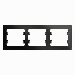 Рамка 3-ая   SCHNEIDER ELECTRIC GLOSSA Антрацит