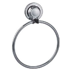 Полотенцедержатель кольцо хром на присосках  LEDEME