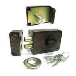 Замок накладной ЗН - 1 - 3 цилиндр, медь  ЗЕНИТ-ХИММАШ Дмитровоград