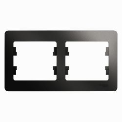 Рамка 2-ая   SCHNEIDER ELECTRIC GLOSSA Антрацит