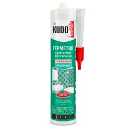 Герметик силикон нейтр санит б/цв 280мл  KUDO