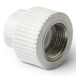 Муфта комб. 20 -   1/2" ВР PPR белый  PRO AQUA