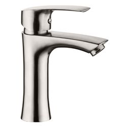 Смеситель для умывальника 35 карт.  LEDEME  нерж, сатин