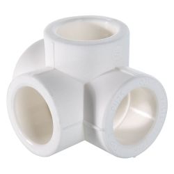 Крестовина   25 PPR двухплоскостная белый  VALTEC