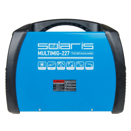 Аппарат сварочный  п/а SOLARIS MULTIMIG-227 (напр.160-240 В, 220А, 3,5 кВт, пров 0.6 - 1мм, 14кг)