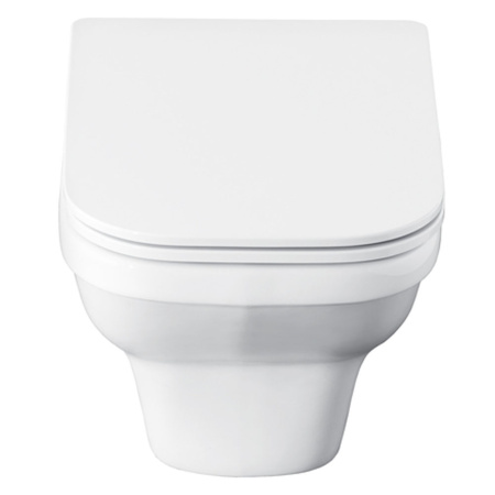 Унитаз подвесной белый ЛАЙН сиденье дюропласт, микролифт 535х345х350  SANTEK