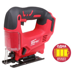 Лобзик аккумуляторный  WORTEX  CJS 6529  (18В, БЕЗ АККУМУЛЯТОРА и ЗУ, глубина пропила 65мм,1.45кг)