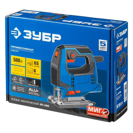 Лобзик ЗУБР ЛП-500 (500Вт,глубина пропила 65мм,1,8кг)