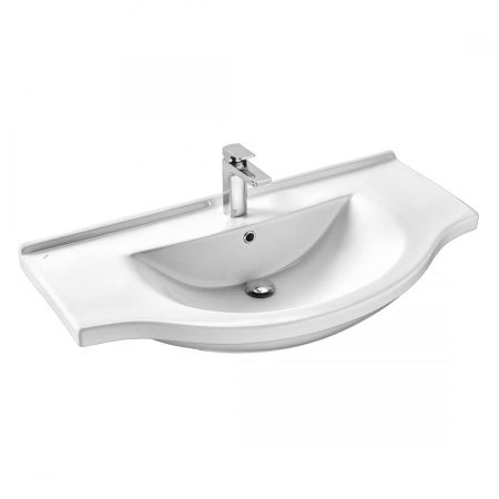 Умывальник мебельный белый ЭЛЬБРУС 100 c отв. 990х205х520  SANTEK