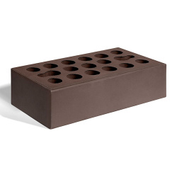 Кирпич керам лицевой одинар пустот 250х120х65  КЕРМА Шоколад