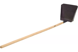 Совок для мусора металл с деревянной ручкой