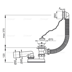 Обвязка для ванны  ALCAPLAST пластик