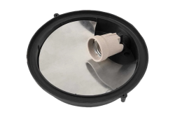 Светильник НПП 03-100-005.04 100Вт круг черный с решеткой IP54  РОНДО 