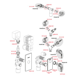 Сифон для стиральной машины под штукатурку 32 белый  ALCAPLAST