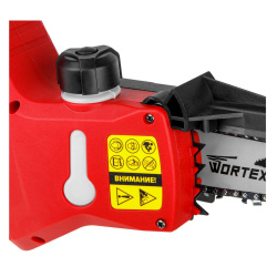 Пила-мини аккумуляторная WORTEX CEC 2518  (18В, 1акк, 4Ач, шина 10см, 1/4", 1.1мм, 39зв)