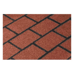 Черепица рулонная Кирпичная кладка, красная (1,0х8,0 м) 36 кг,раб.ширина 0,9 м