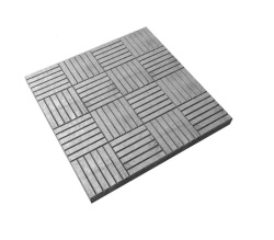 Плитка тротуарная "Паркет" 300х300х30мм серая