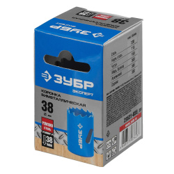 Коронка биметалл d   38  ЗУБР