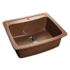 Мойка иск мрамор накладная 605 х 515 х 200мм терракот STANDART  GRANFEST