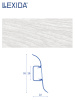 Плинтус LEXIDA 55х2200мм Акация белая