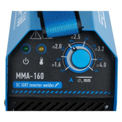 Аппарат сварочный инвертор  SOLARIS MMA-160 (напр.160-240 В,160А, 4,5 кВт, элек.1,6-4,0мм)
