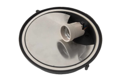 Светильник НПП 03-100-005.03 100Вт круг черный без решетки IP54  РОНДО 