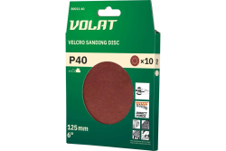 Круг абразивный под липучку 125мм, № 180  ВОЛАТ (уп.10шт)