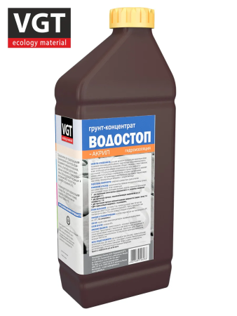 Грунтовка влагозащитная концентрат 1:10   1,0кг  ВГТ Водостоп-акрил