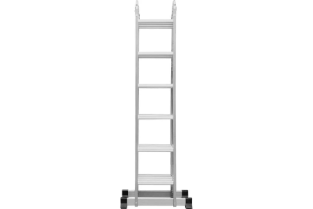 Лестница трансформер, высота 6,80м, 4 колена по 6 ступеней  STARTUL