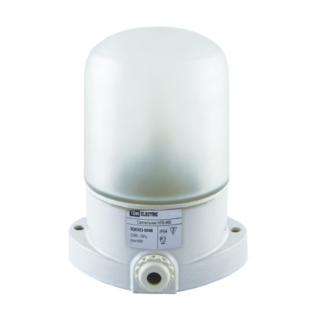 Светильник НПБ 400  60Вт для бани и сауны IP54 керам. белый   TDM  