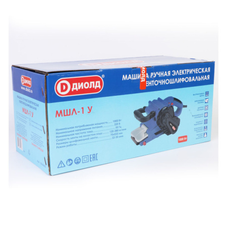 Шлифмашина лент.  ДИОЛД МШЛ-1 У (1000Вт,76х220)