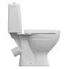 Унитаз белый STAR компакт, сиденье дюропласт, микролифт 640х355х765  CERSANIT