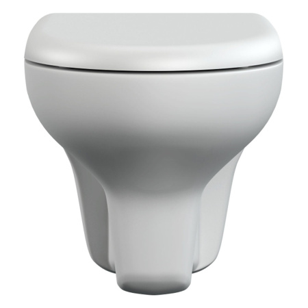 Унитаз подвесной белый NATURE безободковый, дюропласт 365х360х545  CERSANIT