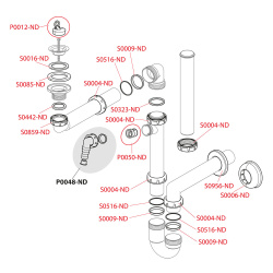Сифон 32х40  ALCAPLAST без выпуска