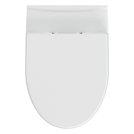 Унитаз подвесной белый PARVA безободковый, сиденье дюропласт, микролифт 345х365х510  CERSANIT