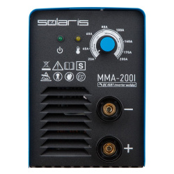 Аппарат сварочный инвертор  SOLARIS MMA-200I (напр.160-240 В,200А, 3,6 кВт, элек.1,6-4,0мм)
