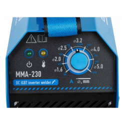 Аппарат сварочный инвертор  SOLARIS MMA-230 (напр.160-240 В,220А, 6,7 кВт, элек.1,6-5,0мм)