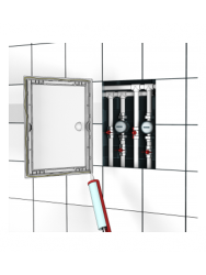 Дверца пластиковая с ручкой 100 х 100  ЭВЕНТ