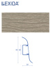 Плинтус LEXIDA 55х2200мм Ясень серый