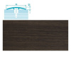 Порог-стык   0,9 * 35мм  скрытый крепеж дуб мокко 061  ЛУКА