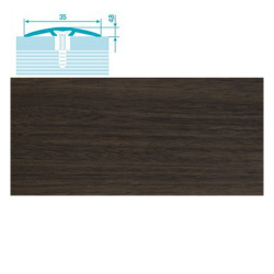 Порог-стык   0,9 * 35мм  скрытый крепеж дуб мокко 061  ЛУКА