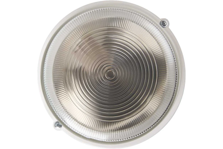 Светильник НПП 03-100-005.03 100Вт круг белый без решетки IP54  РОНДО 