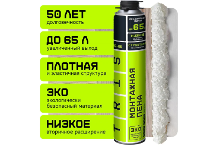 Пена монтажная профи  750мл  TRIS Pro 65