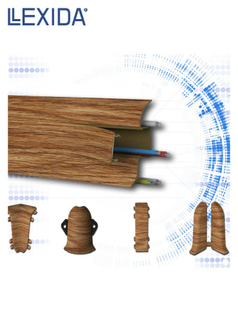 Плинтус LEXIDA 55х2200мм Дуб айсберг